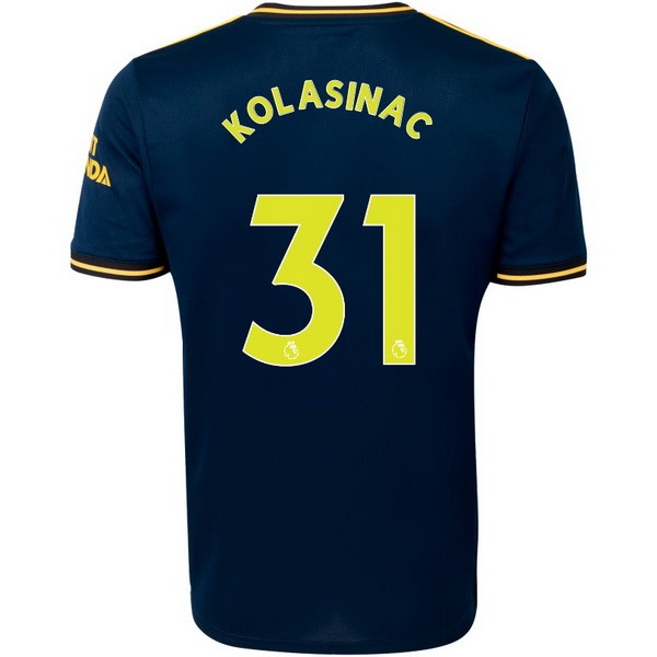 Camiseta Arsenal NO.31 Kolasinac 3ª 2019-2020 Azul